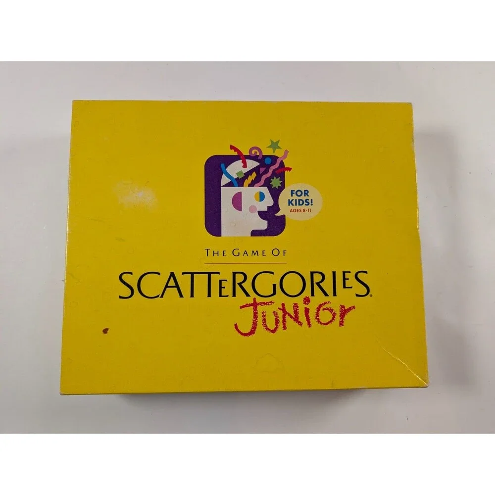 Vintage 1989 Scattergories Junior Milton Bradley Kids Word Game Complete